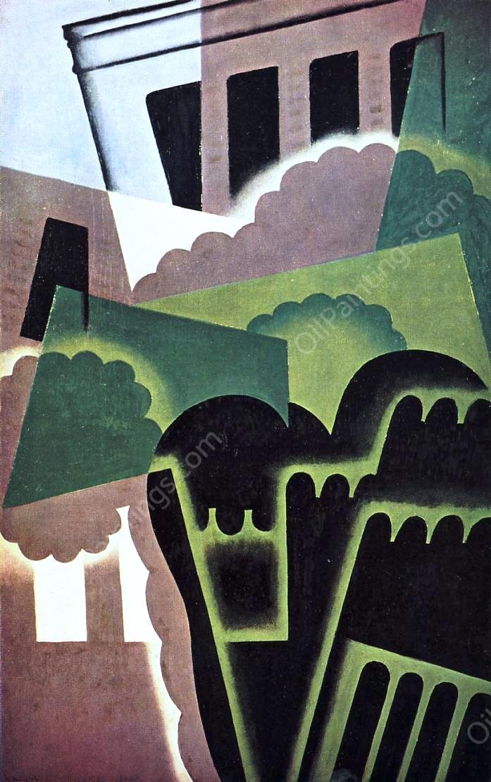 Landscape by Juan Gris - Hand-Painted Oil Painting Reproduction