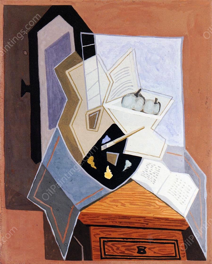 Still Life at the Open Window by Juan Gris - Hand-Painted Oil Painting Reproduction
