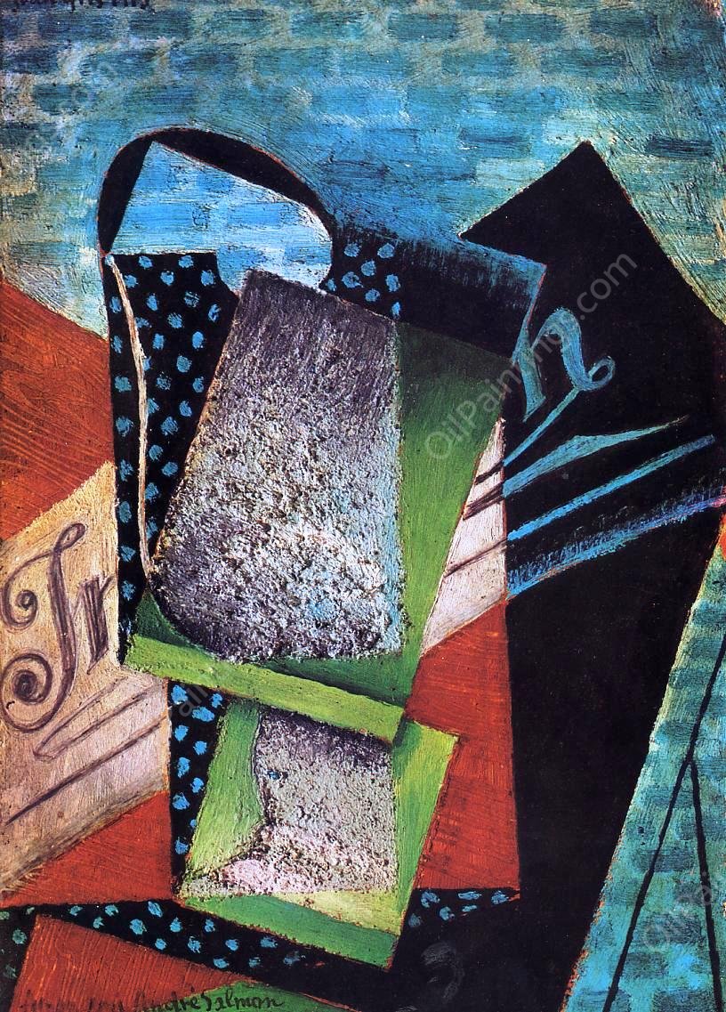 Still Life dedicated to Andre Salmon by Juan Gris - Hand-Painted Oil Painting Reproduction