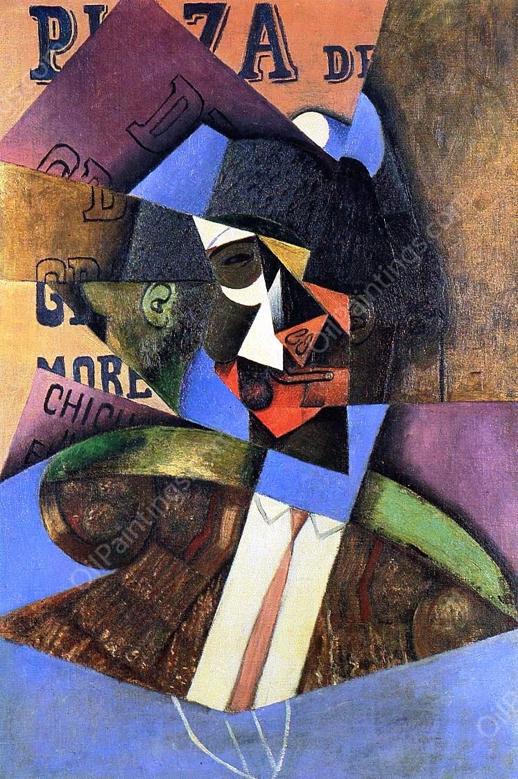 The Bull Fighter by Juan Gris - Hand-Painted Oil Painting Reproduction