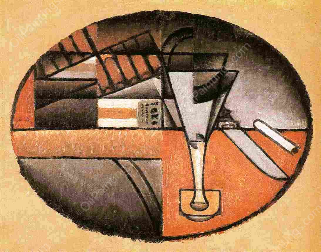 The Packet of Cigars by Juan Gris - Hand-Painted Oil Painting Reproduction
