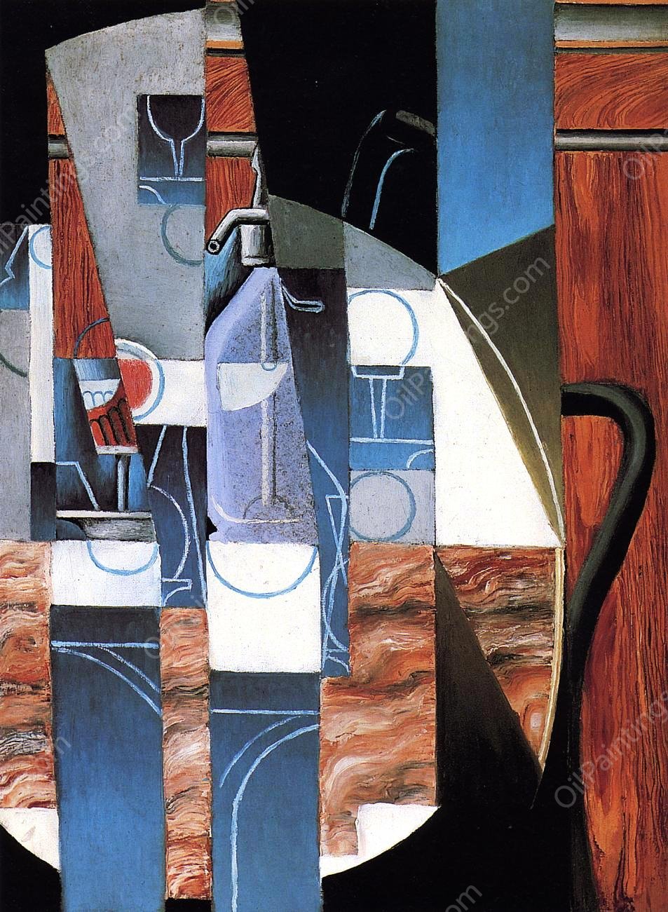 The Siphon by Juan Gris - Hand-Painted Oil Painting Reproduction