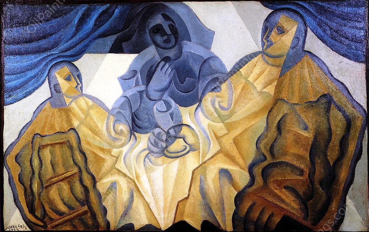 The Three Mask by Juan Gris - Hand-Painted Oil Painting Reproduction