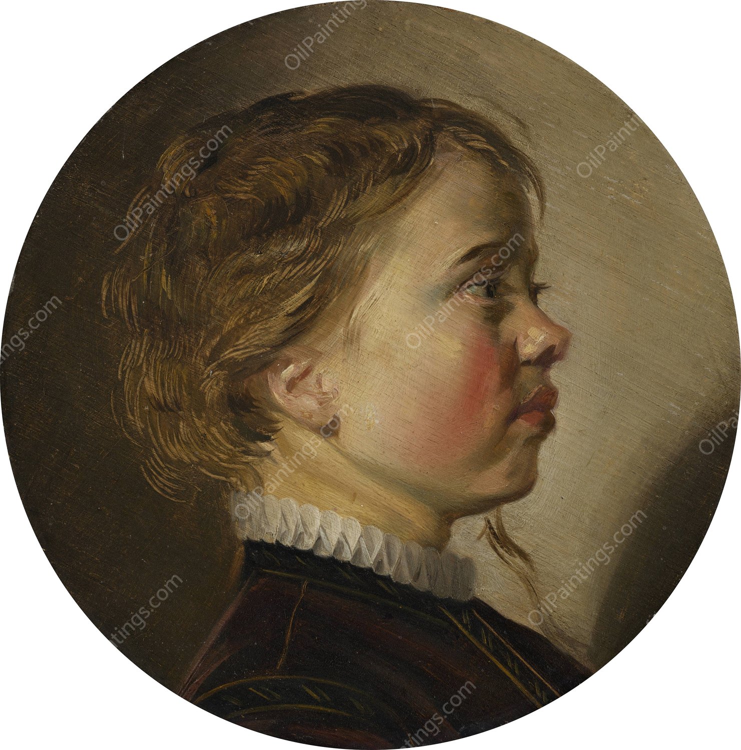 Young Boy in Profile  by Judith Leyster - Hand-Painted Oil Painting Reproduction