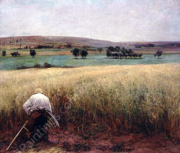 Les Bles Murs by Jules Bastien-Lepage - Hand-Painted Oil Painting Reproduction