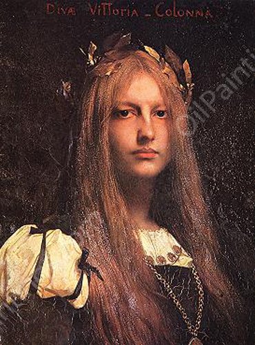 Diva Vittoria Colonna by Jules Joseph Lefebvre - Hand-Painted Oil Painting Reproduction