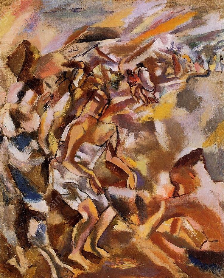 Cuban Figures by Jules Pascin - Hand-Painted Oil Painting Reproduction