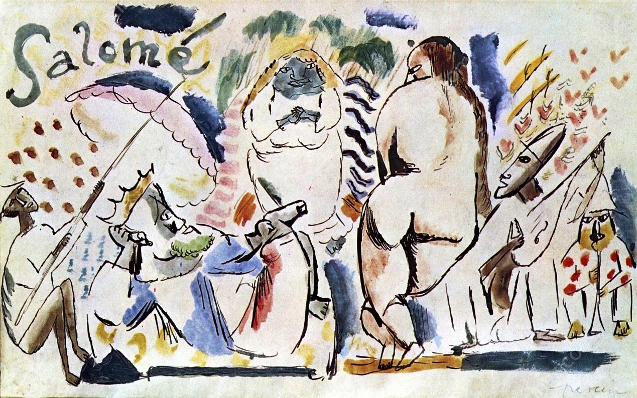 Salome by Jules Pascin - Hand-Painted Oil Painting Reproduction
