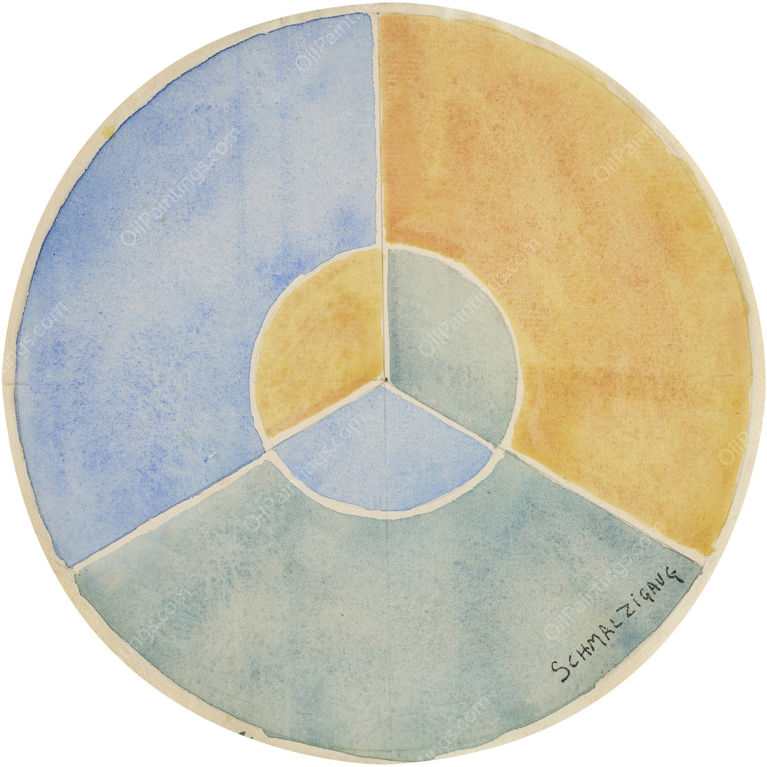 Compositie  by Jules Schmalzigaug - Hand-Painted Oil Painting Reproduction