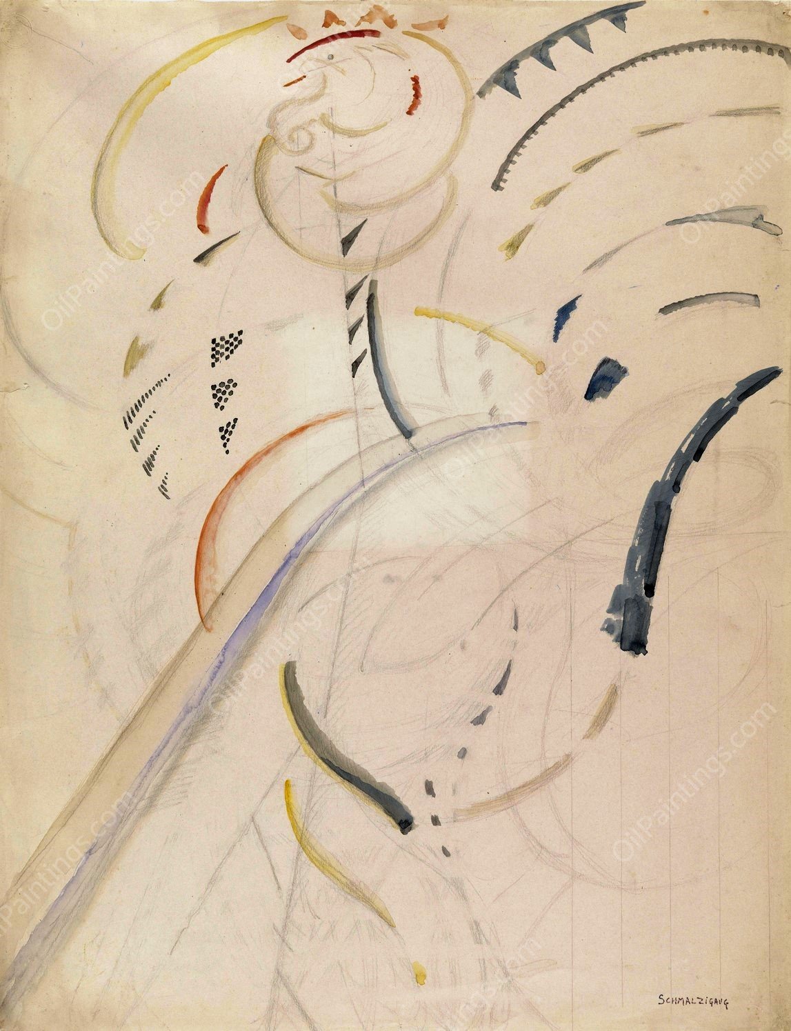 Rooster by Jules Schmalzigaug - Hand-Painted Oil Painting Reproduction