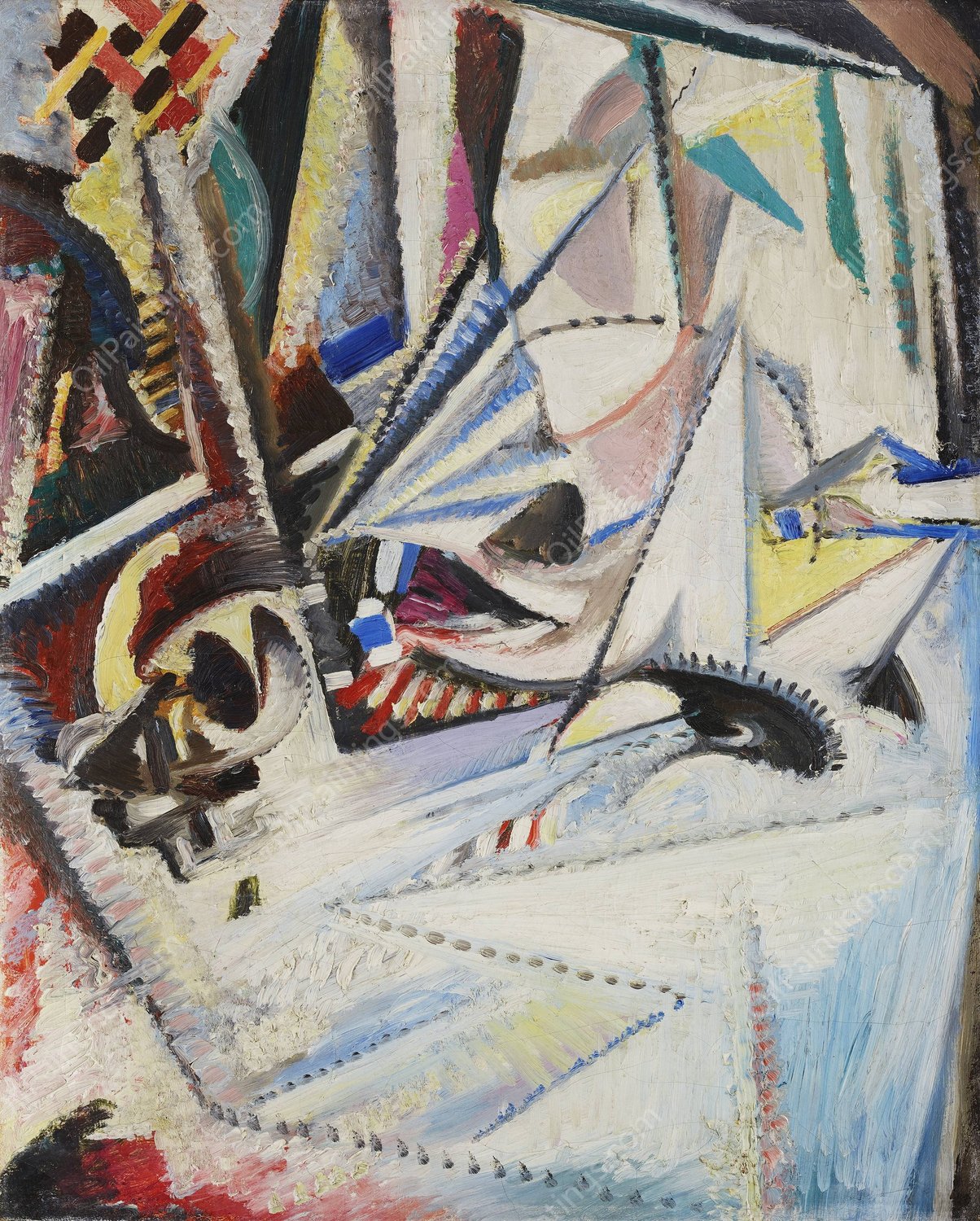 Zonder titel  by Jules Schmalzigaug - Hand-Painted Oil Painting Reproduction