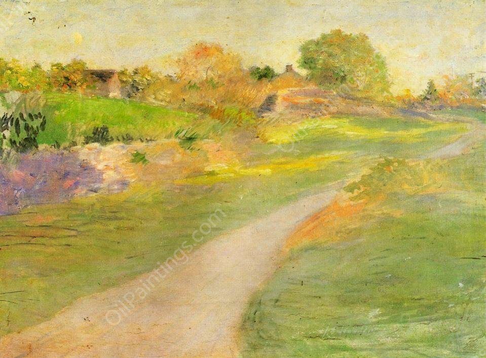 The Road to No-Where by Julian Alden Weir - Hand-Painted Oil Painting Reproduction