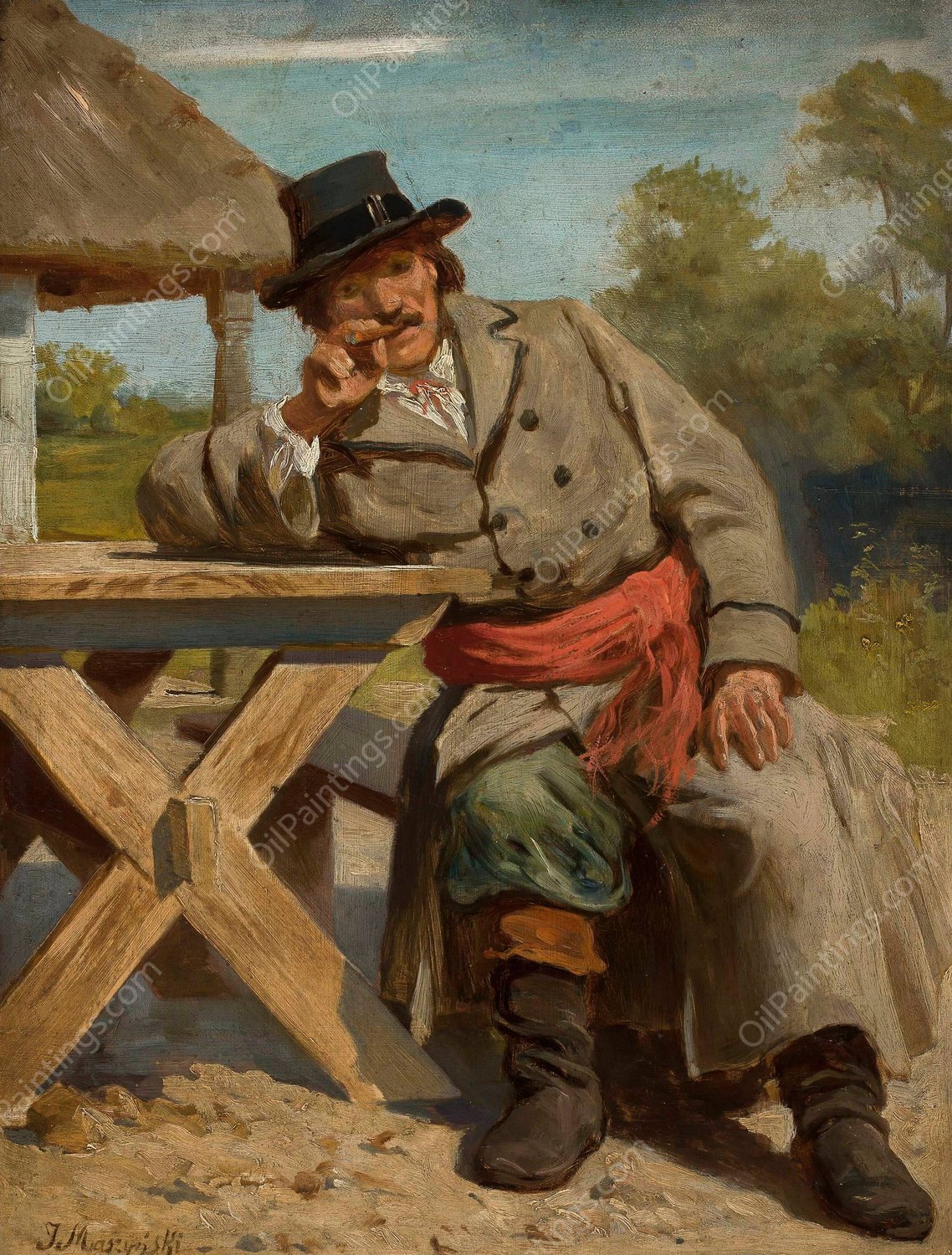 Man from lowicz by Julian Maszynski - Hand-Painted Oil Painting Reproduction