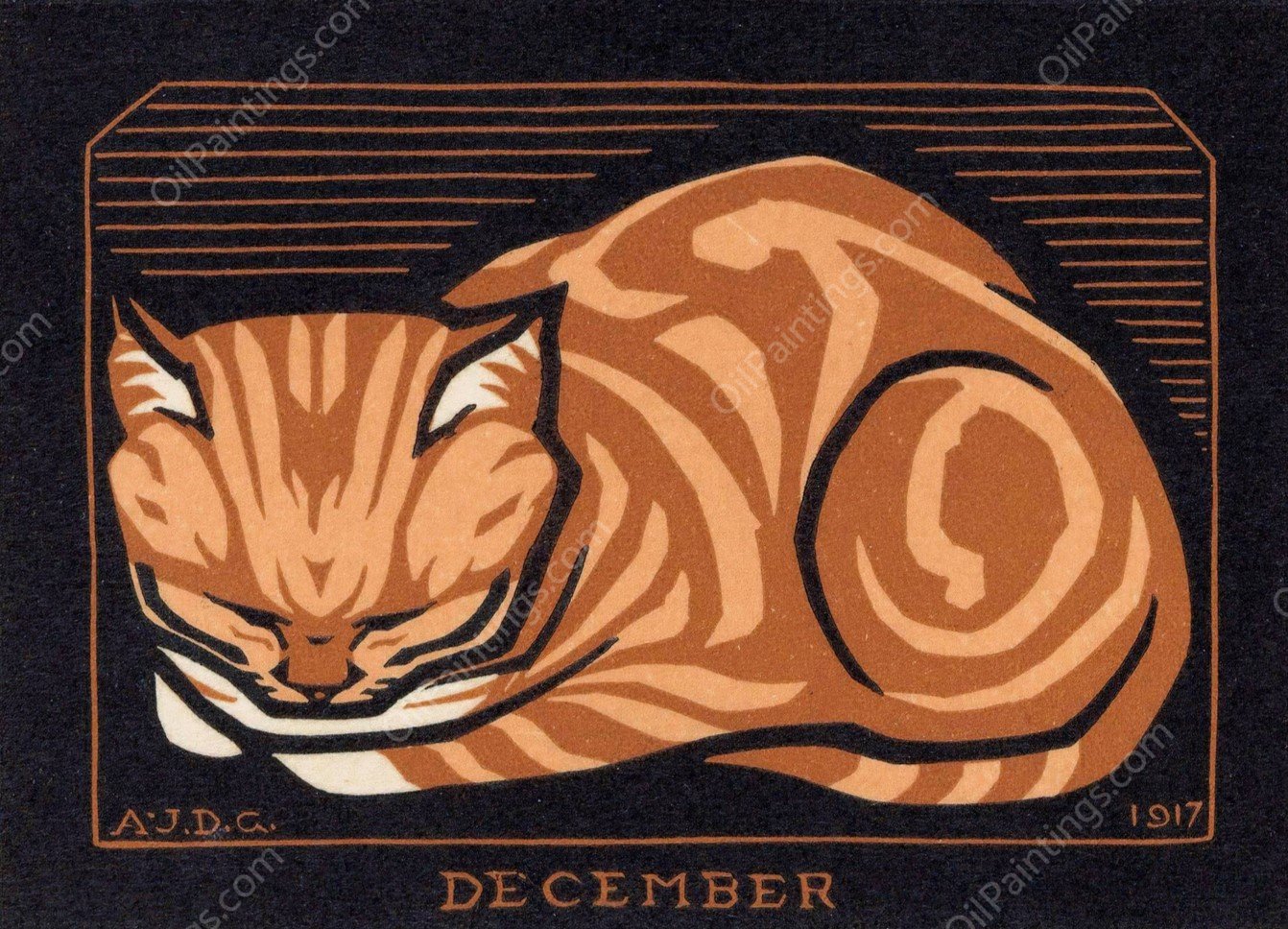 December  by Julie De Graag - Hand-Painted Oil Painting Reproduction