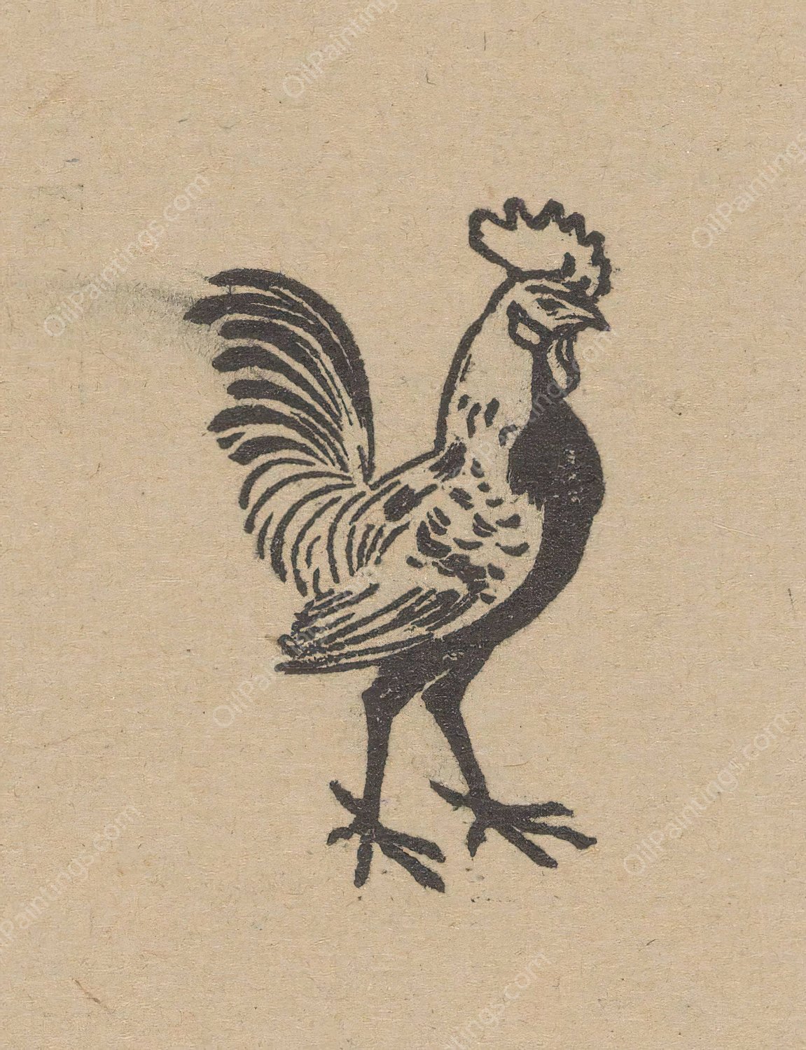 Haan  by Julie De Graag - Hand-Painted Oil Painting Reproduction