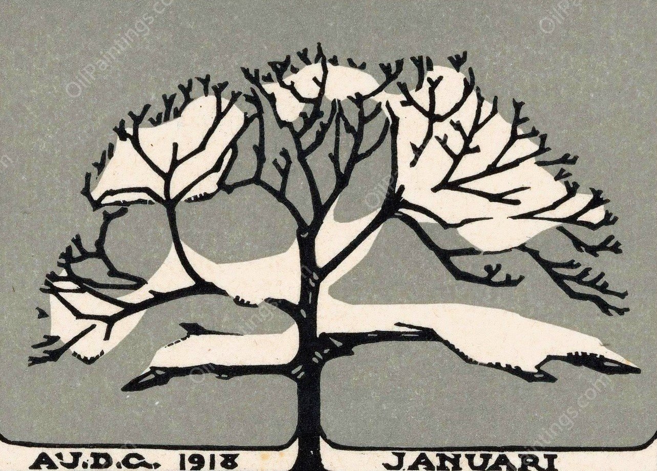 Januari  by Julie De Graag - Hand-Painted Oil Painting Reproduction