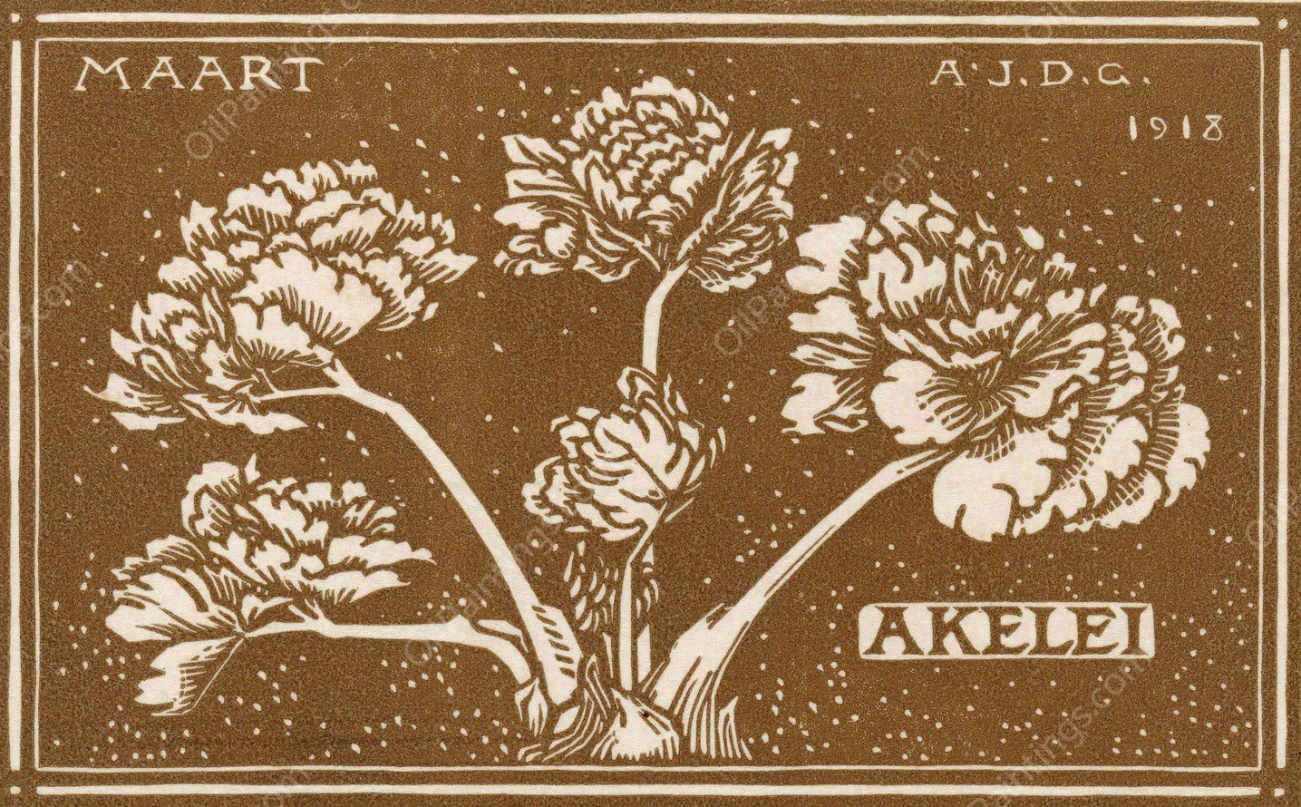 Maart  by Julie De Graag - Hand-Painted Oil Painting Reproduction