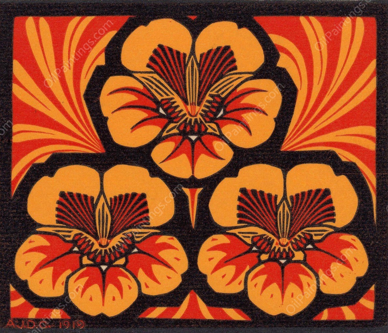 Oost-Indische kers  by Julie De Graag - Hand-Painted Oil Painting Reproduction