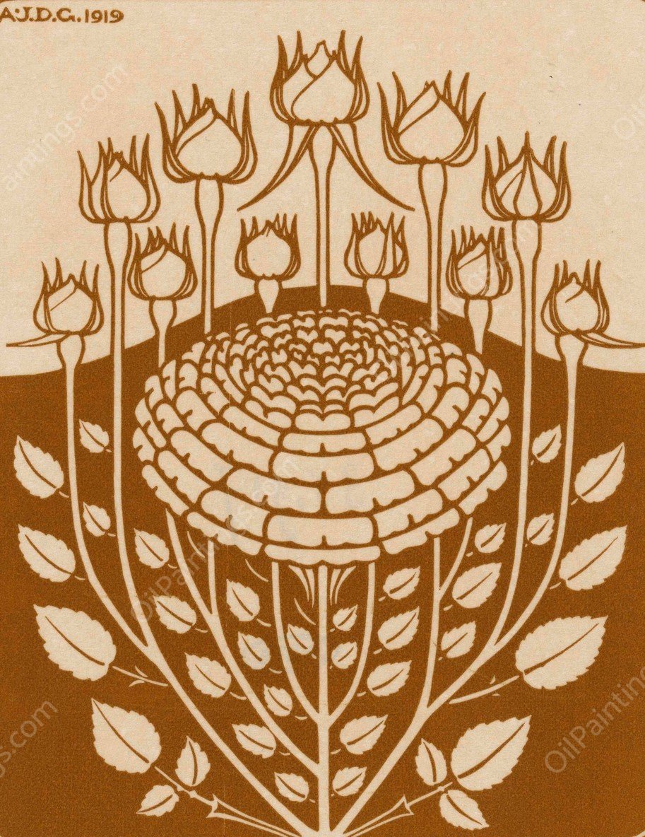 Rozenstruik  by Julie De Graag - Hand-Painted Oil Painting Reproduction