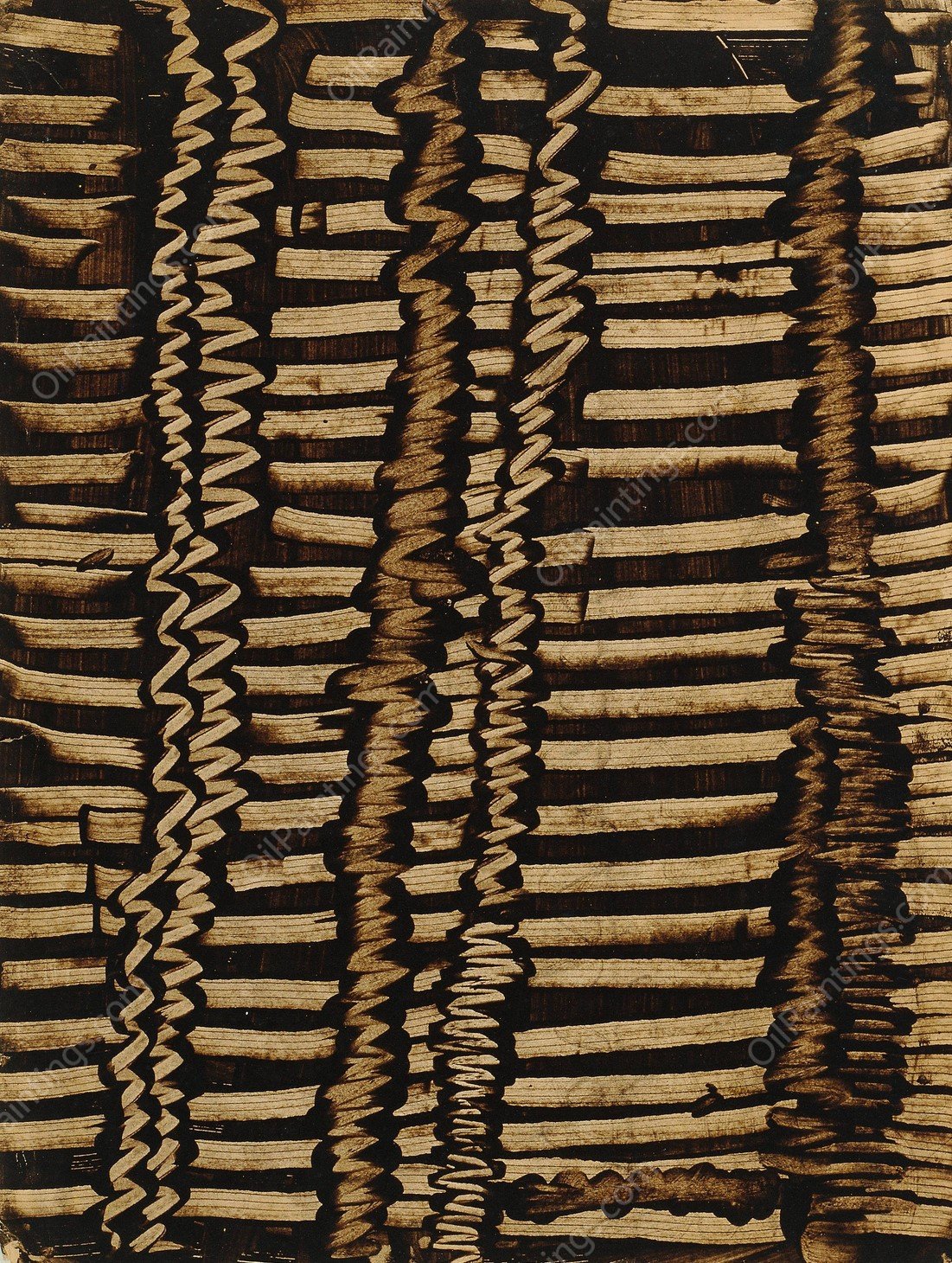 Komposition  by Julius Zimpel - Hand-Painted Oil Painting Reproduction