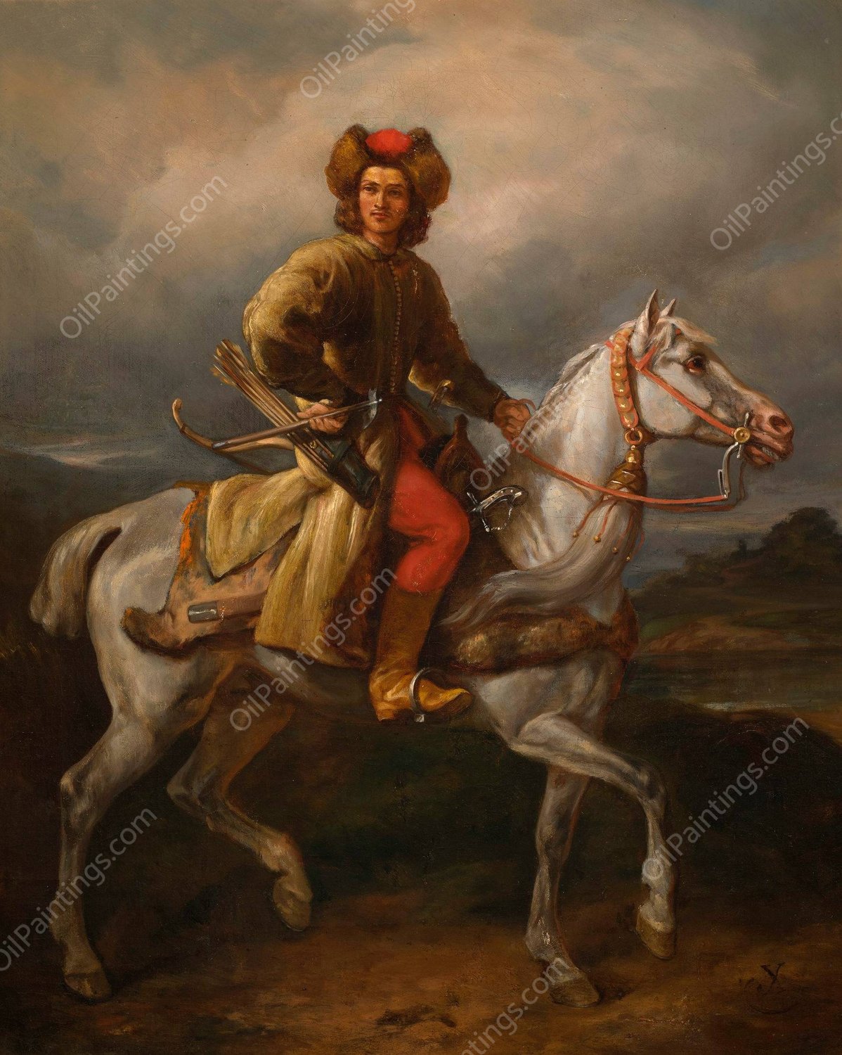 Lisowczyk  by Juliusz Kossak - Hand-Painted Oil Painting Reproduction