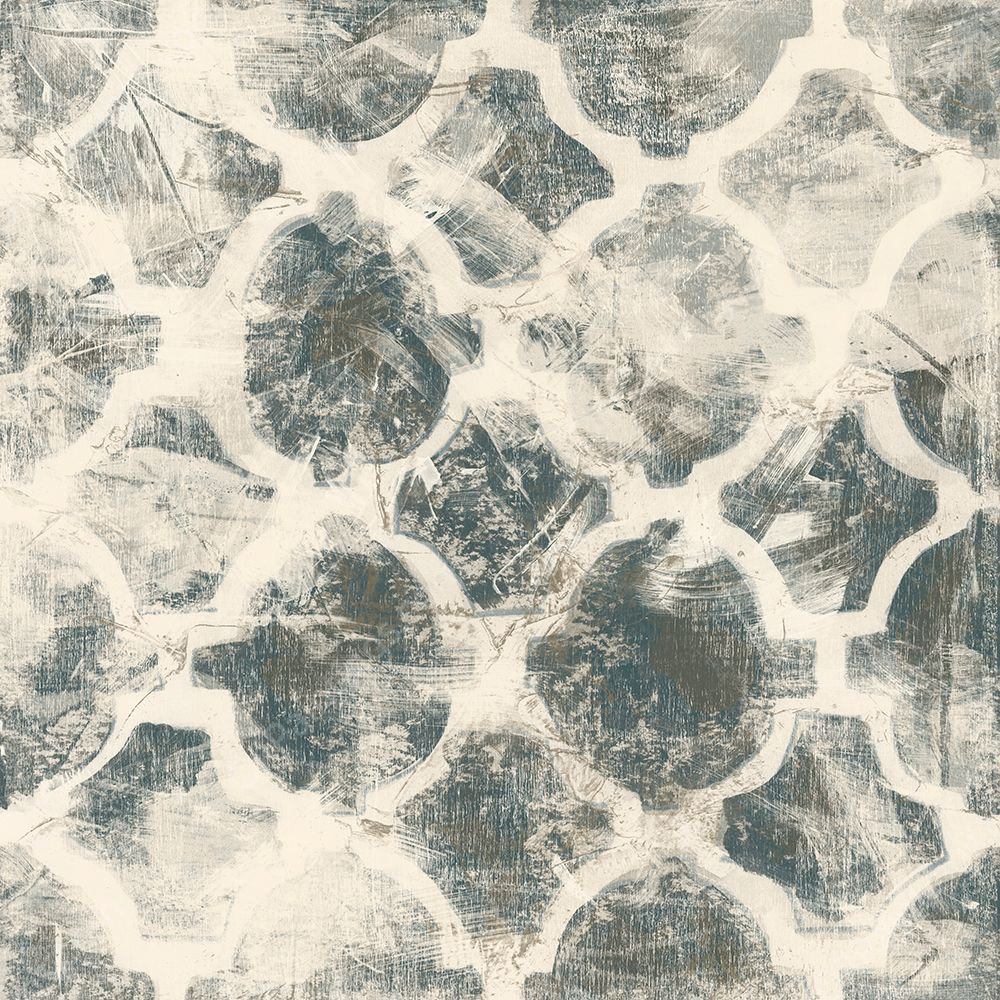 Ancient Textile Motif V by June Erica Vess - Hand-Painted Oil Painting Reproduction