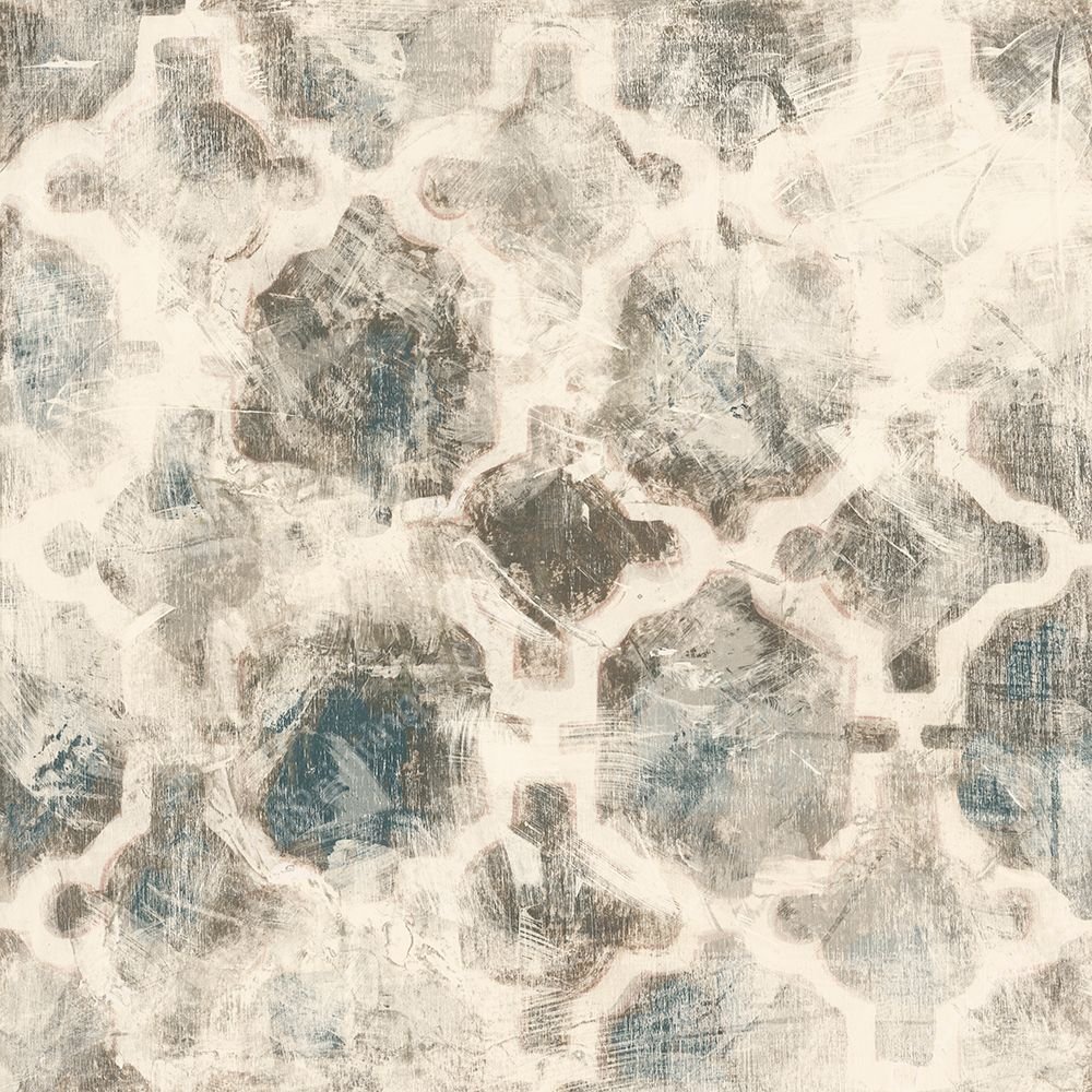 Ancient Textile Motif VI by June Erica Vess - Hand-Painted Oil Painting Reproduction