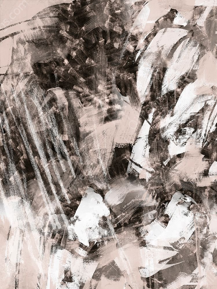 Blush Blackboard I by June Erica Vess - Hand-Painted Oil Painting Reproduction