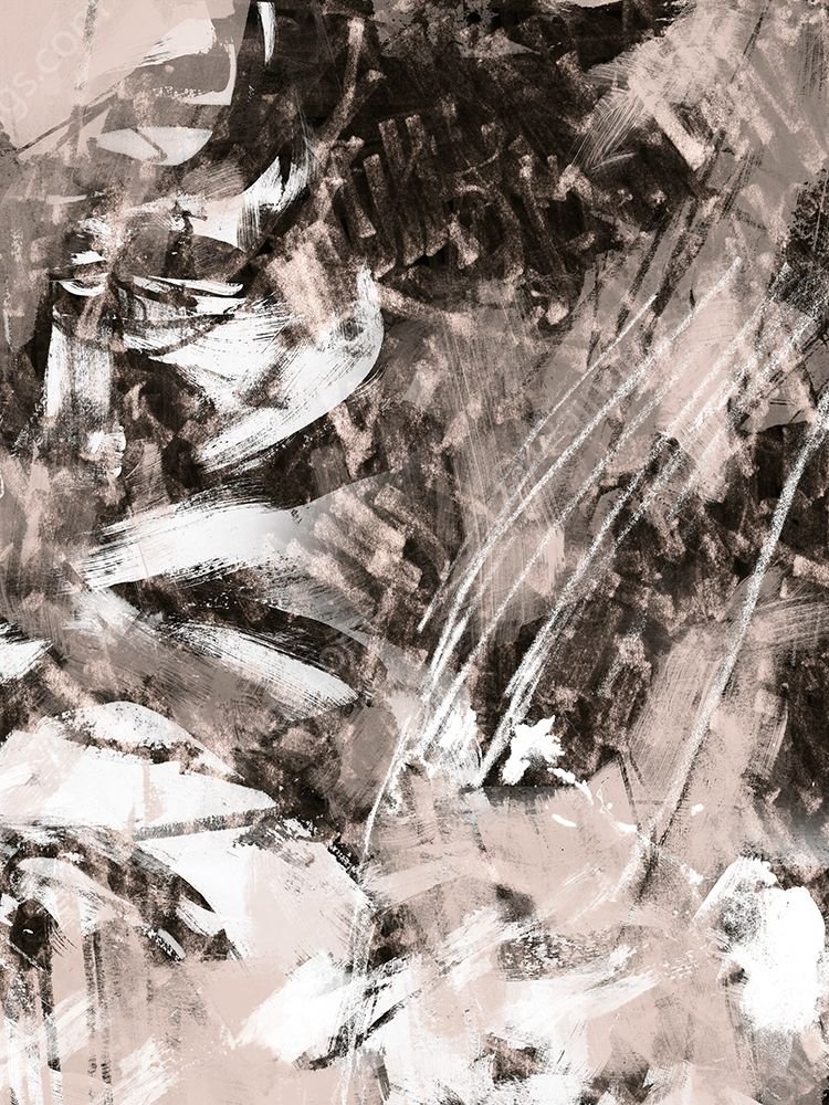 Blush Blackboard II by June Erica Vess - Hand-Painted Oil Painting Reproduction