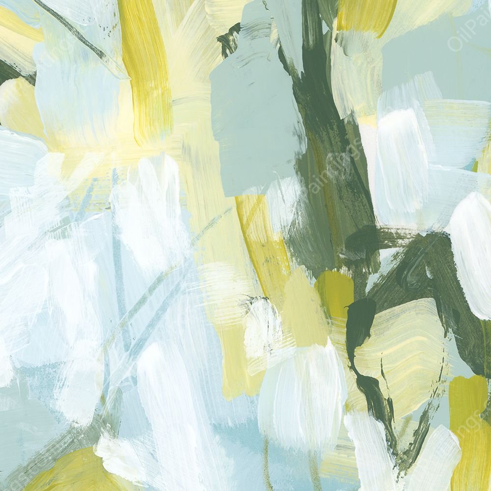 Citron Maze I by June Erica Vess - Hand-Painted Oil Painting Reproduction