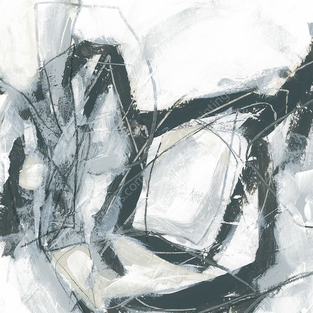 Curated Marks I by June Erica Vess - Hand-Painted Oil Painting Reproduction