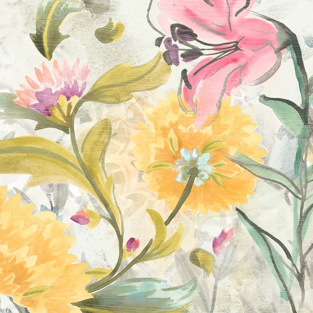 Garden al Fresco I by June Erica Vess - Hand-Painted Oil Painting Reproduction