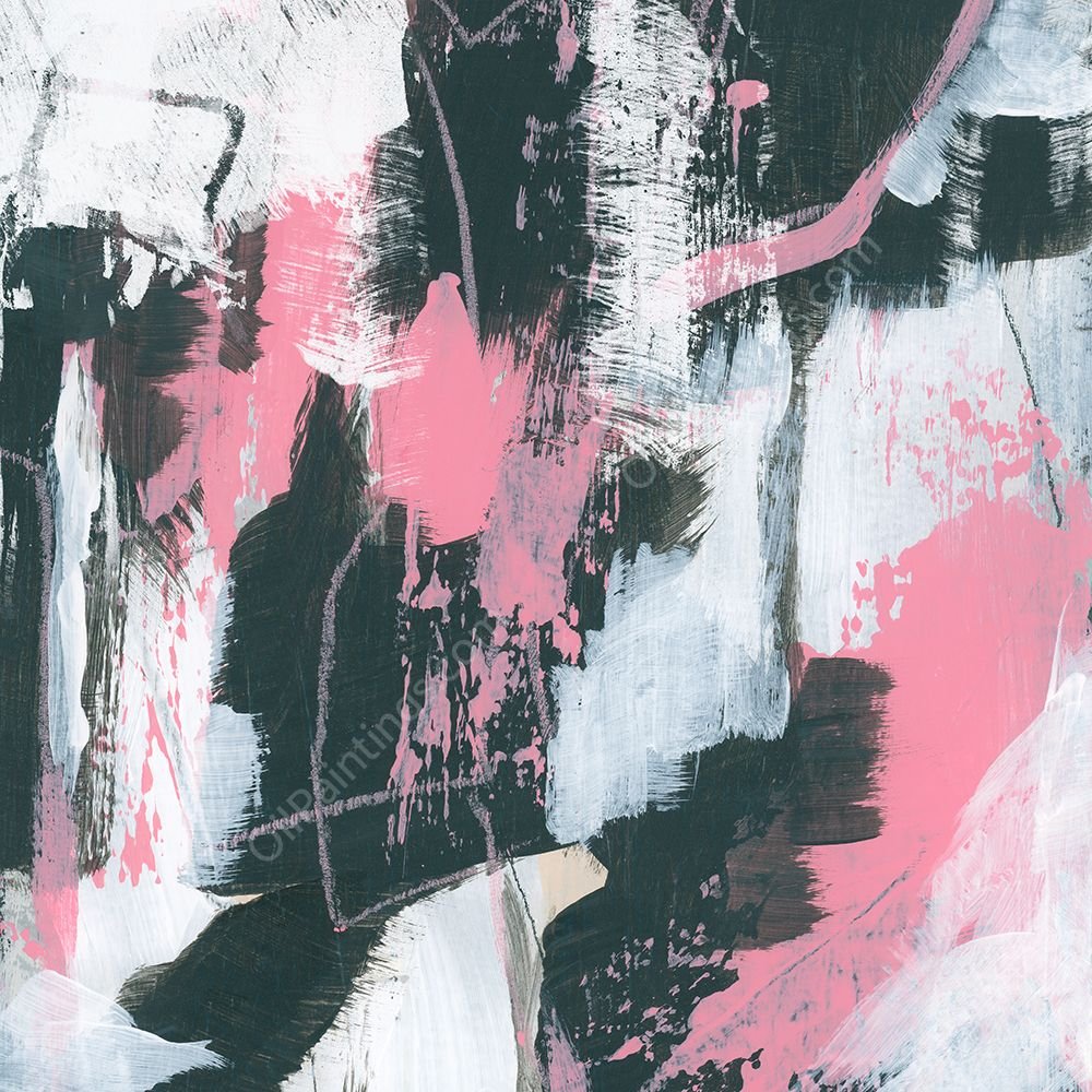 Graffiti Kiss I by June Erica Vess - Hand-Painted Oil Painting Reproduction