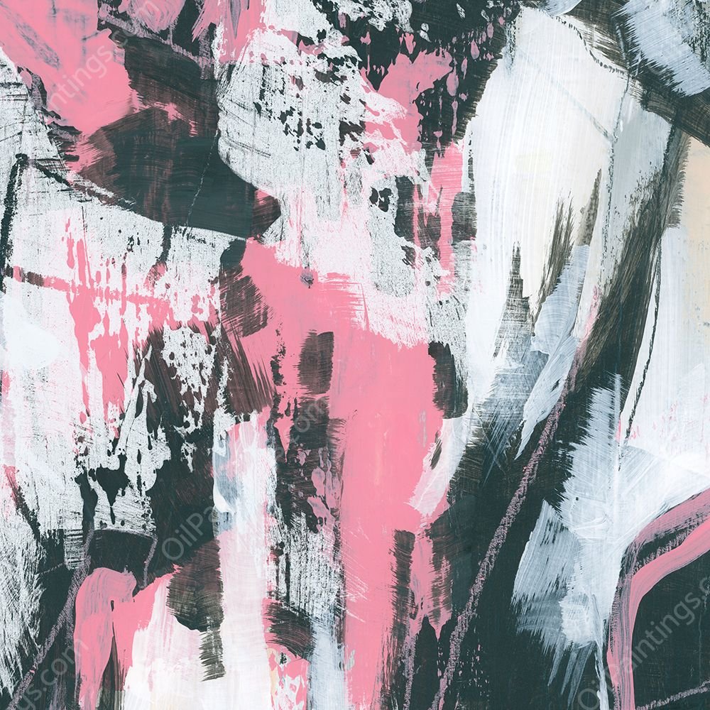 Graffiti Kiss II by June Erica Vess - Hand-Painted Oil Painting Reproduction