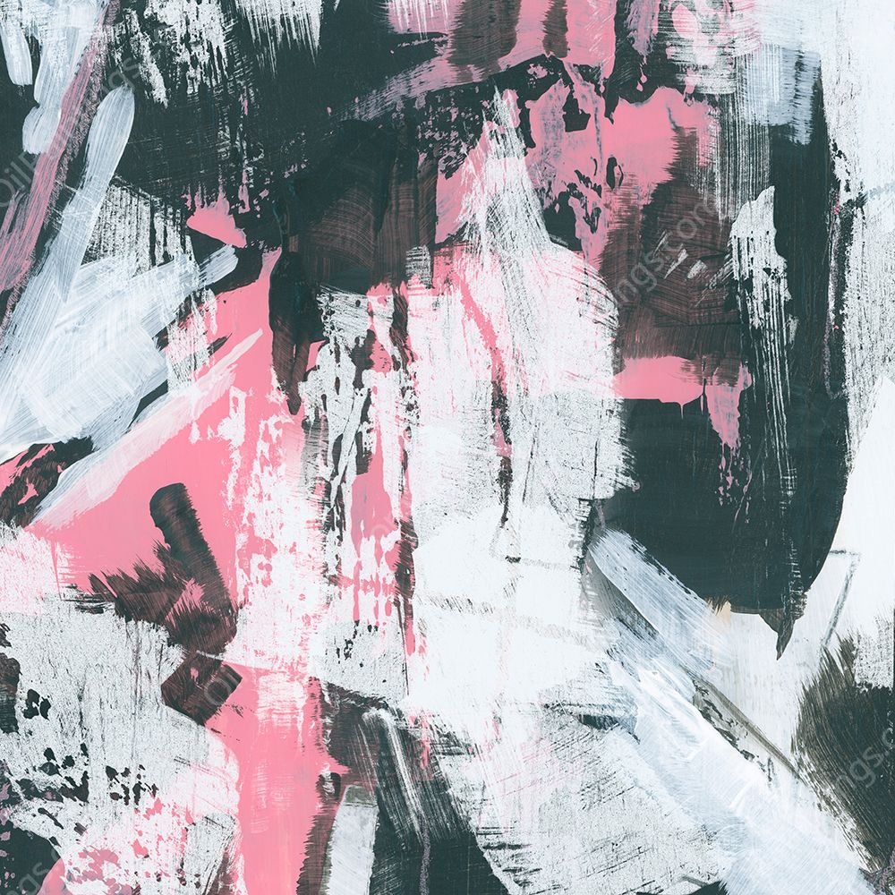 Graffiti Kiss IV by June Erica Vess - Hand-Painted Oil Painting Reproduction