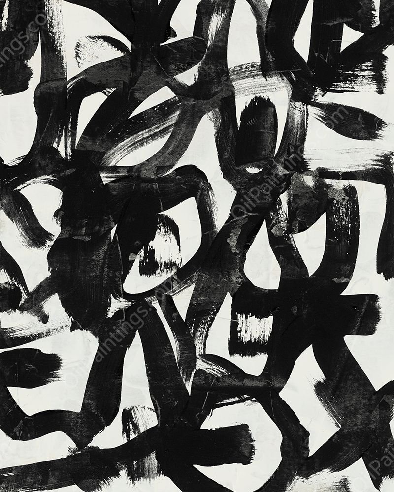 Graffiti Tangle II by June Erica Vess - Hand-Painted Oil Painting Reproduction