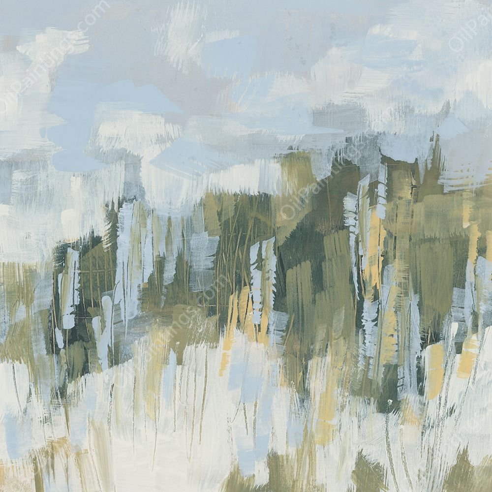 Grassy Dunes II by June Erica Vess - Hand-Painted Oil Painting Reproduction