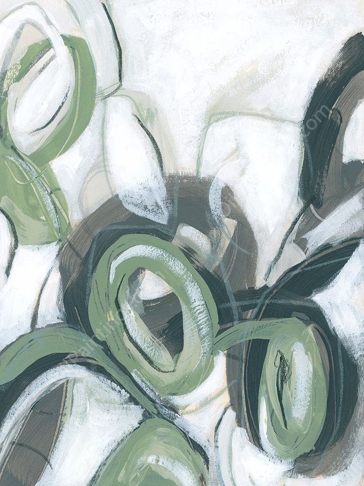 Green Cycle II by June Erica Vess - Hand-Painted Oil Painting Reproduction