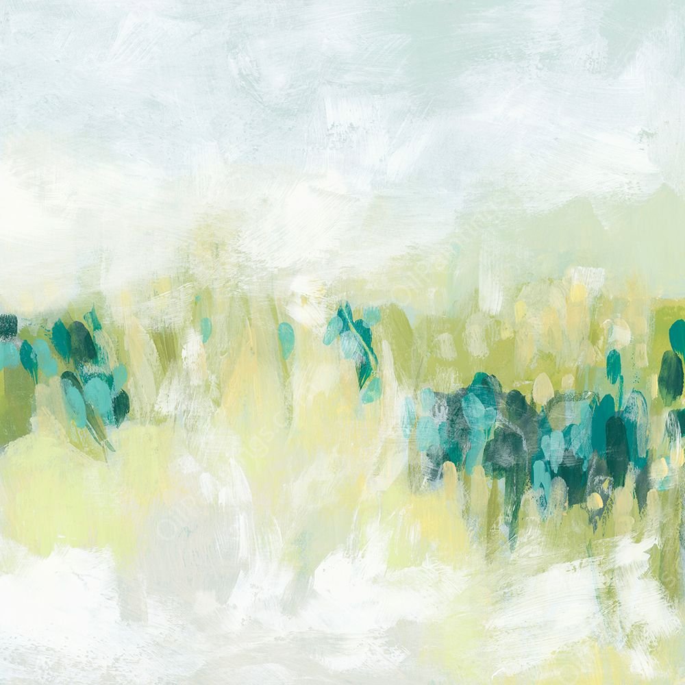 Hazy Meadow II by June Erica Vess - Hand-Painted Oil Painting Reproduction