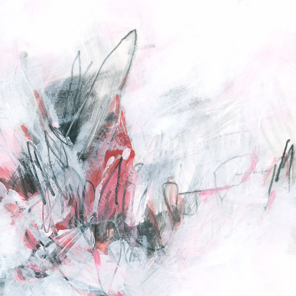 Magenta String I by June Erica Vess - Hand-Painted Oil Painting Reproduction