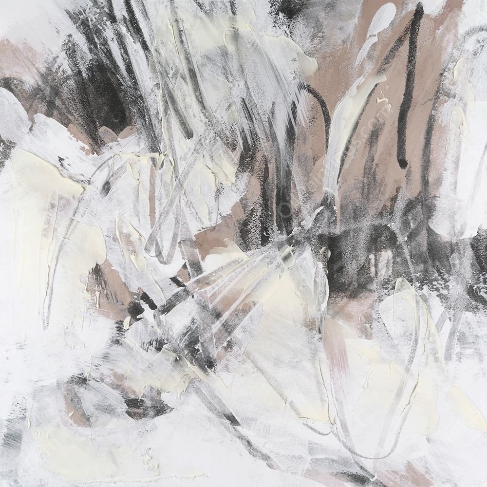 Neutral Scribe II by June Erica Vess - Hand-Painted Oil Painting Reproduction