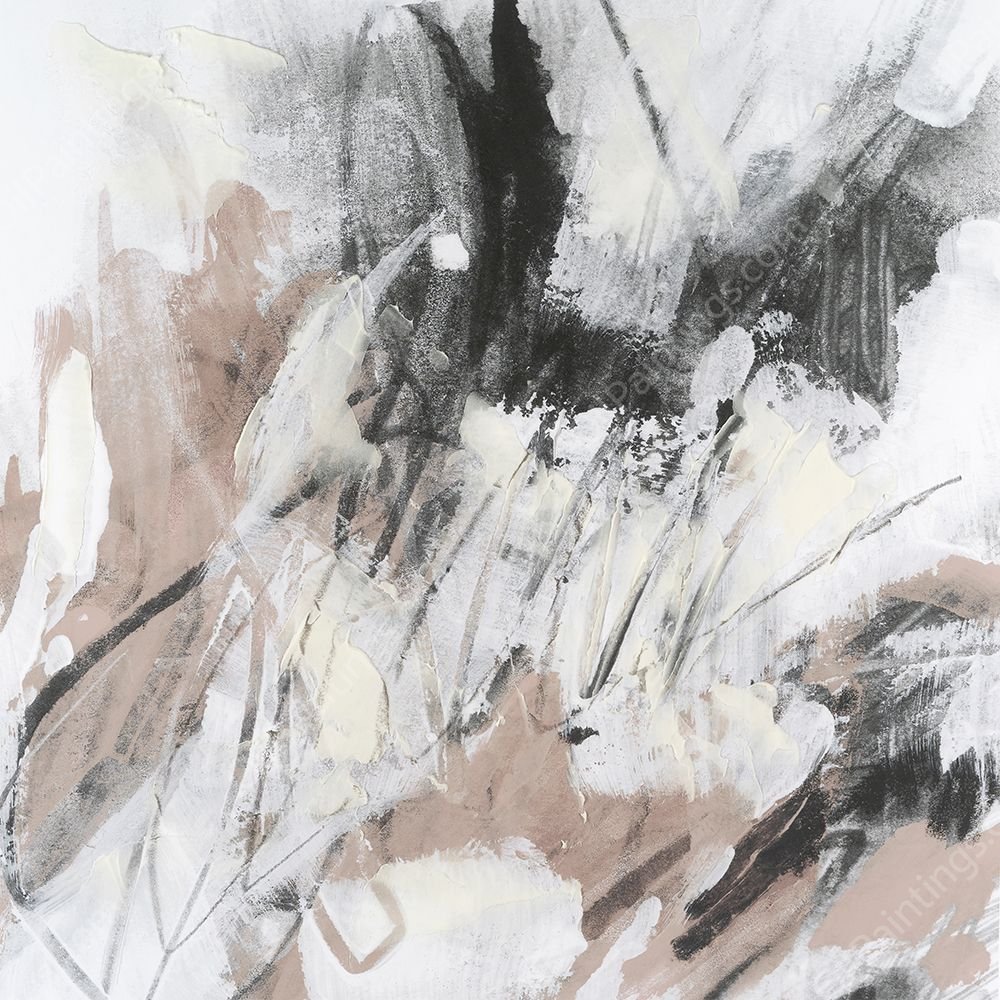 Neutral Scribe III by June Erica Vess - Hand-Painted Oil Painting Reproduction