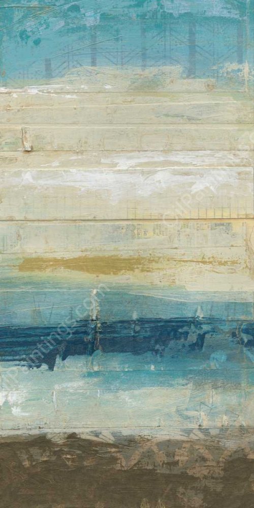 Ocean Strata II by June Erica Vess - Hand-Painted Oil Painting Reproduction