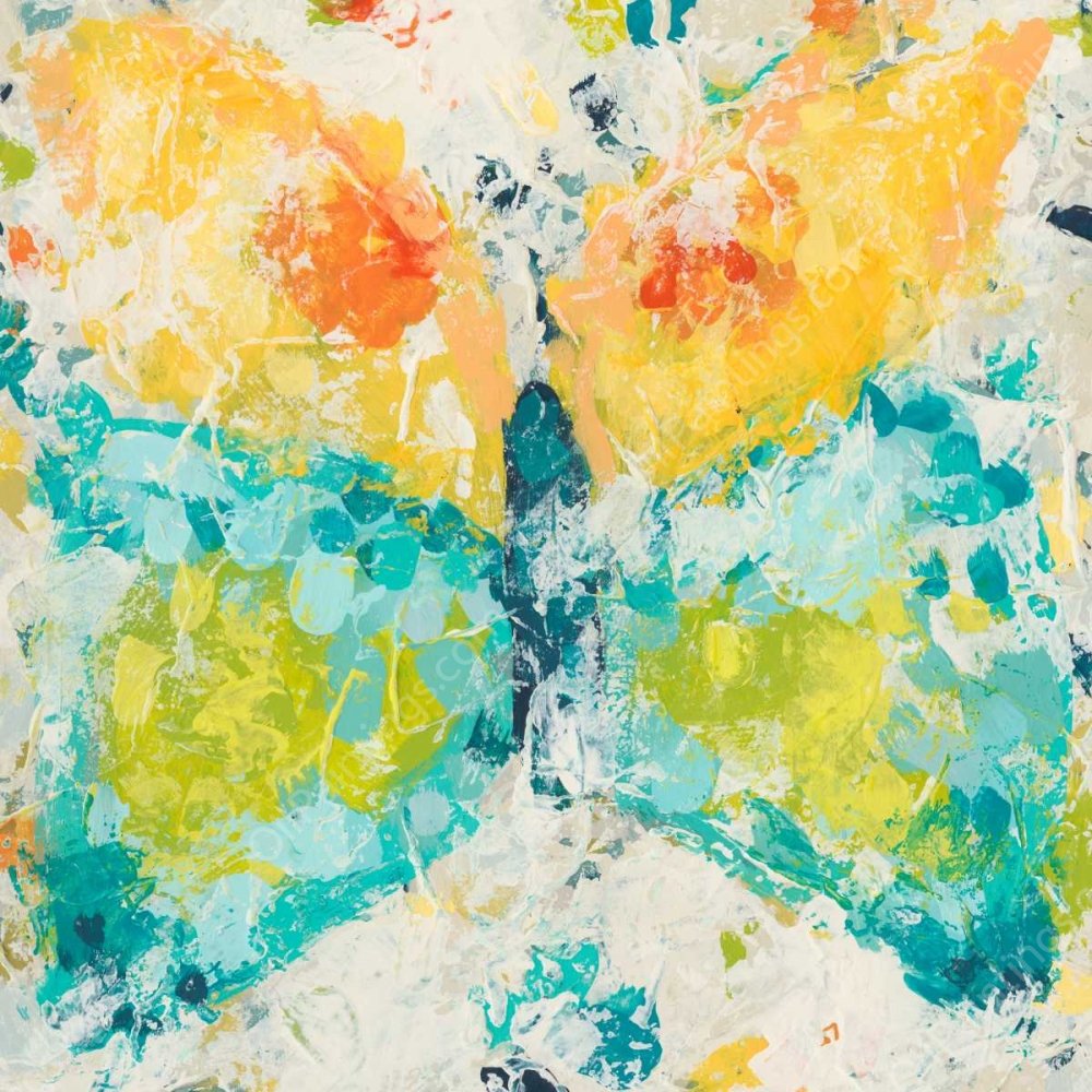 Prism Butterfly II by June Erica Vess - Hand-Painted Oil Painting Reproduction