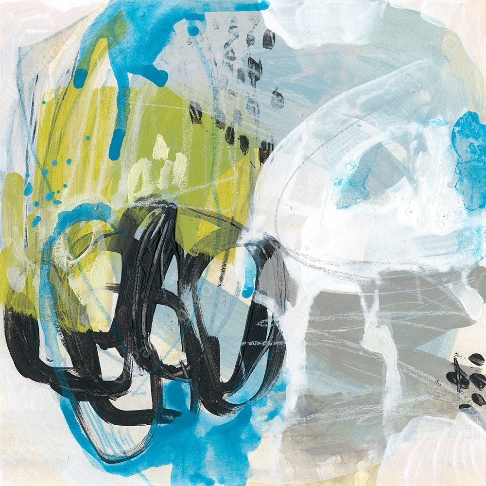 Sea Circles II by June Erica Vess - Hand-Painted Oil Painting Reproduction