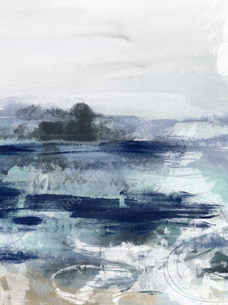 Tidal Motion II by June Erica Vess - Hand-Painted Oil Painting Reproduction