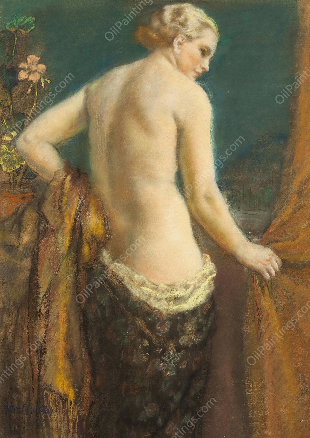 Toilette by Karel Spillar - Hand-Painted Oil Painting Reproduction