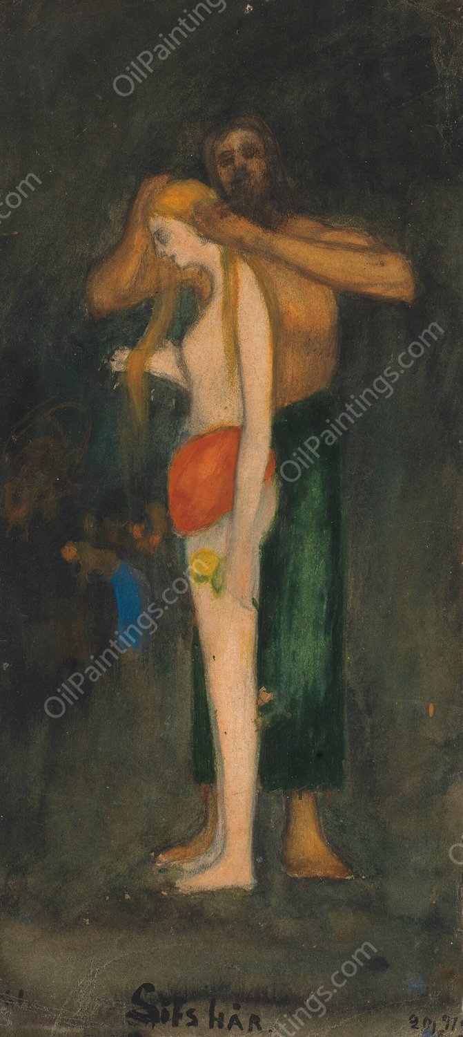 Sifs har  by Karl Isakson - Hand-Painted Oil Painting Reproduction