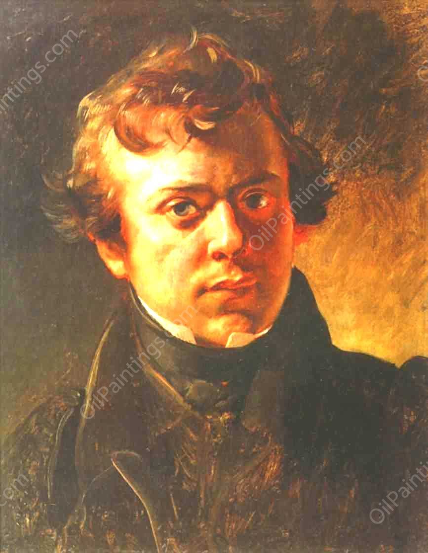 Portrait of A. M. Gornostaev by Karl Pavlovich Brulloff - Hand-Painted Oil Painting Reproduction