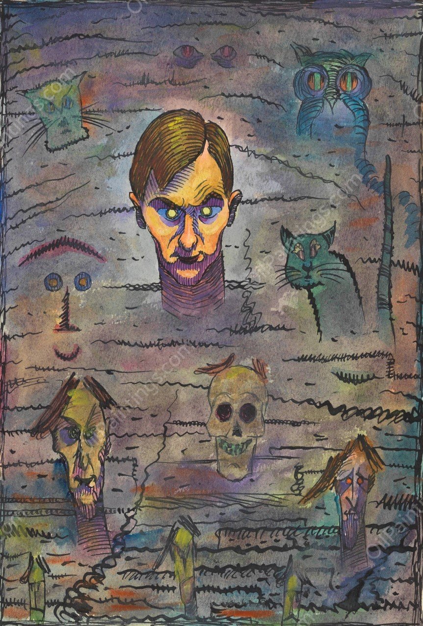 Bedrangnis  by Karl Wiener - Hand-Painted Oil Painting Reproduction